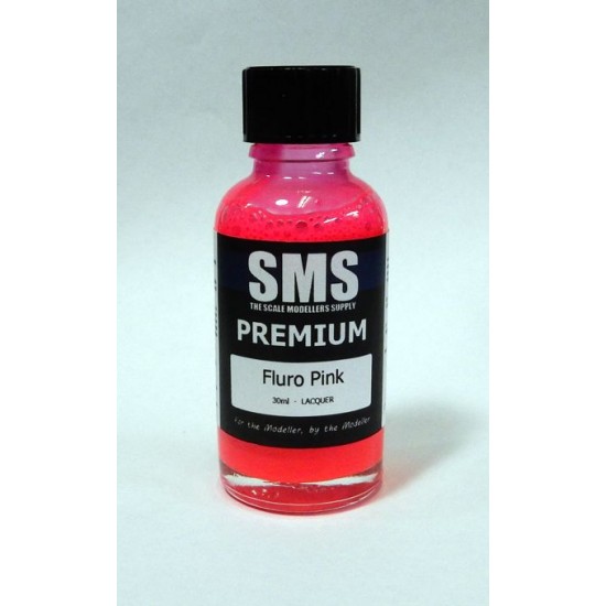 Acrylic Lacquer Paint - Premium #Fluro Pink (30ml)