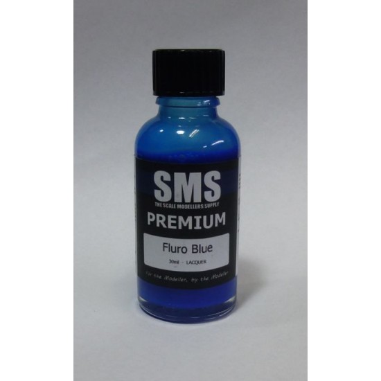 Acrylic Lacquer Paint - Premium #Fluro Blue (30ml)
