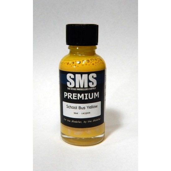 Acrylic Lacquer Paint - Premium #School Bus Yellow (30ml)