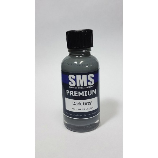 Acrylic Lacquer Paint - Premium #Dark Grey (30ml)