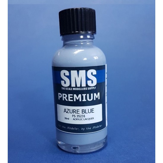 Acrylic Lacquer Paint - Premium Azure Blue (30ml)