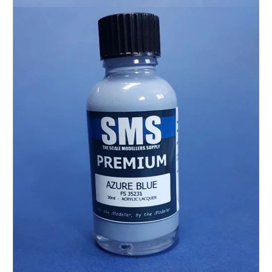 Acrylic Lacquer Paint - Premium Azure Blue (30ml)