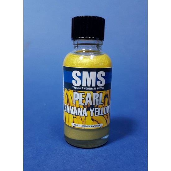 Acrylic Lacquer Paint - Pearl Banana Yellow 30ml