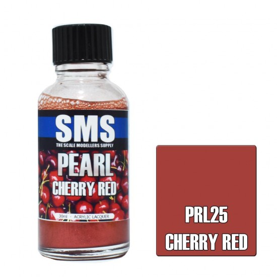 Acrylic Lacquer Paint - Pearl Cherry Red (30ml)