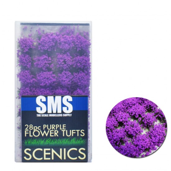 Flower Tufts Purple (28pcs)