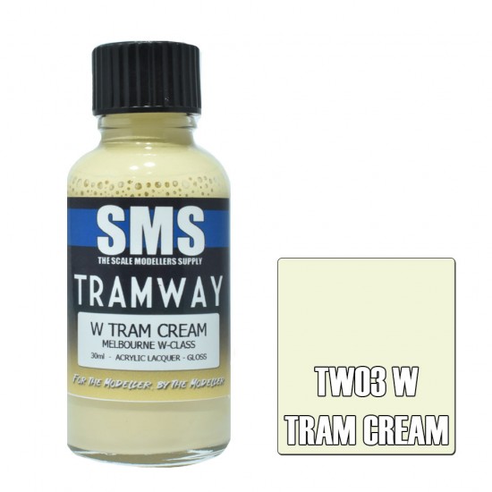 Acrylic Lacquer Paint - W Tram Cream (30ml)