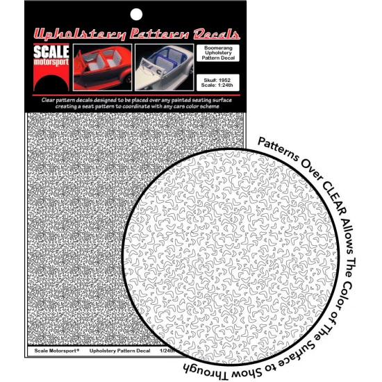 1/24 Boomerang Upholstery Pattern Decals
