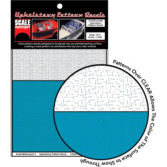 1/24 Brocade Upholstery Pattern Decals