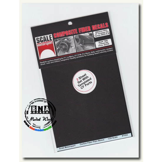 1/20 Williams FW24 Composite Fiber Template Decal Set for Tamiya