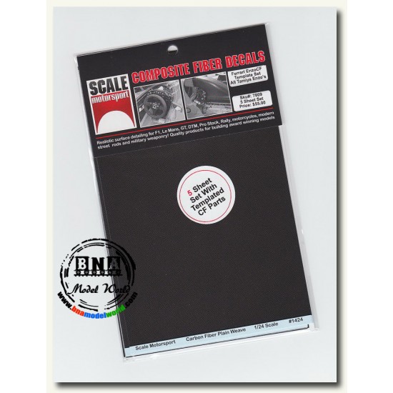 1/24 Ferrari Enzo Composite Fiber Decal Template Decal Set