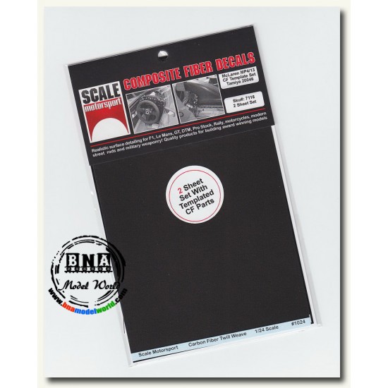 1/24 McLaren MP4/13 Composite Fiber Template Set for Tamiya kit