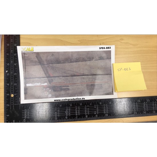 1/24 Self-Adhesive Pitlane Diorama/Display Base Sticker 3 (225x120mm)