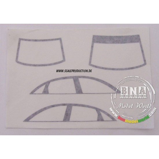 1/24 Pre-Cut Window Frames for Revell Audi A4 DTM