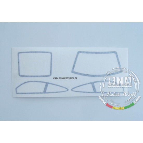 1/24 Pre-Cut Window Frames for Carrera Porsche GT3RSR