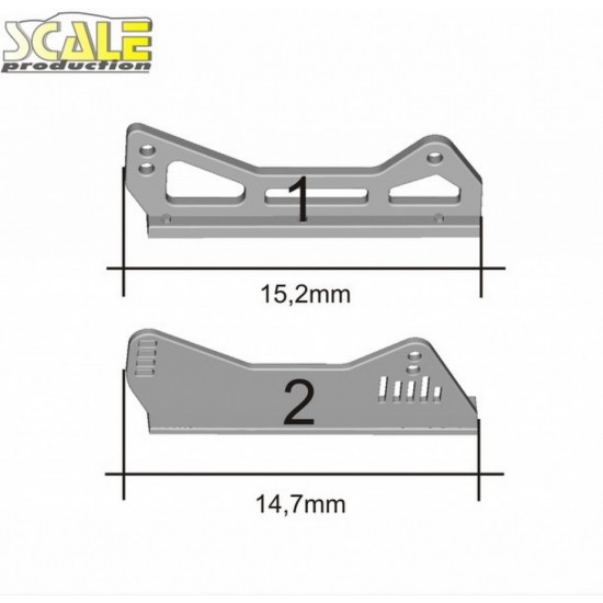 1/24 1/25 Side Mount Seat Brackets #1 (2pcs.)