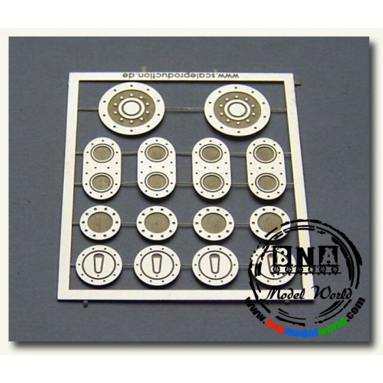 1/24 Photo-etched Fuel Filler For Street and Sports cars