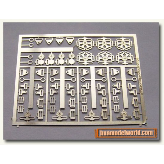 1/24 Seat Belt Buckles GT-Rally with decals (seat belt colour blue)