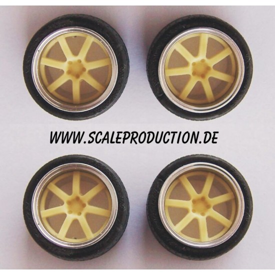1/24 Sportec SPR1 19" Wheel Rings and Inserts Set (4 Wheel Rings + 4 Wheel Inserts)