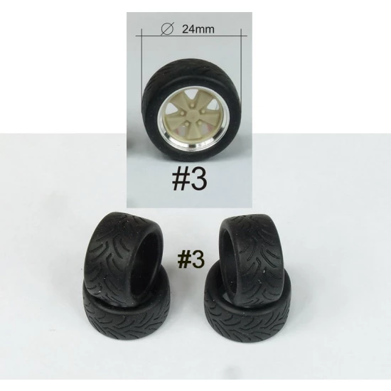 1/24 16" Fuchs Wheel Rings, Inserts and Tyres Set (4pcs) #3