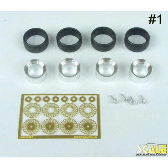 1/24 17" BBS E56 Wheels Set 