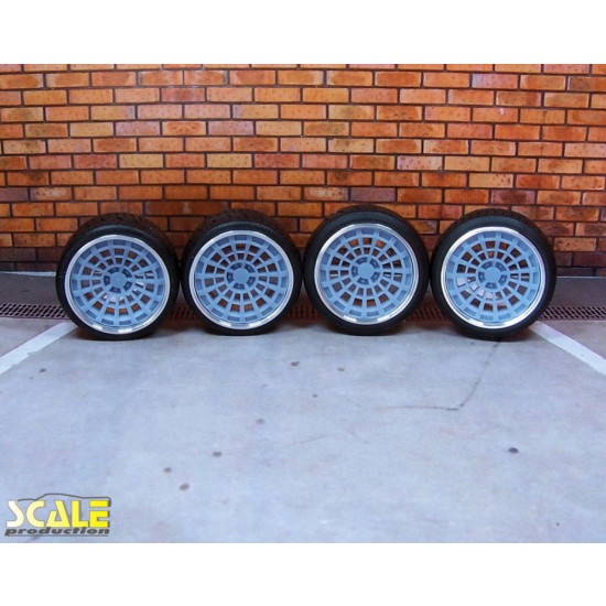 1/24 1/25 19" RAD48 RSI Wheels #3 w/Slick Tyres