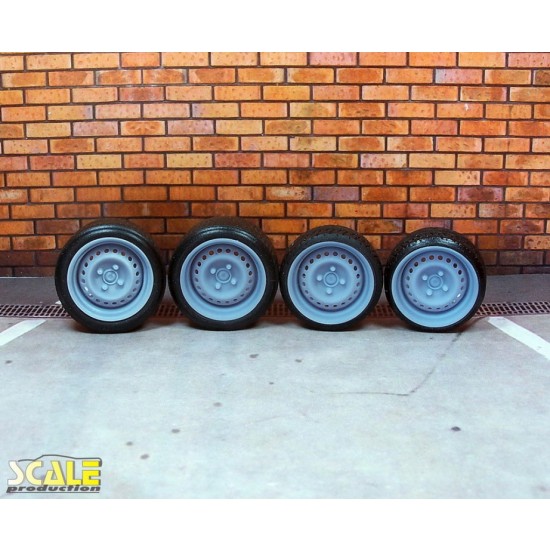 1/24 1/25 16" Steel Wheels 4bolt Wheels without Tyre
