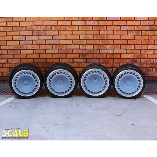 1/24 1/25 19" Messer ME-03 Wheels #3 w/Slick Tyres