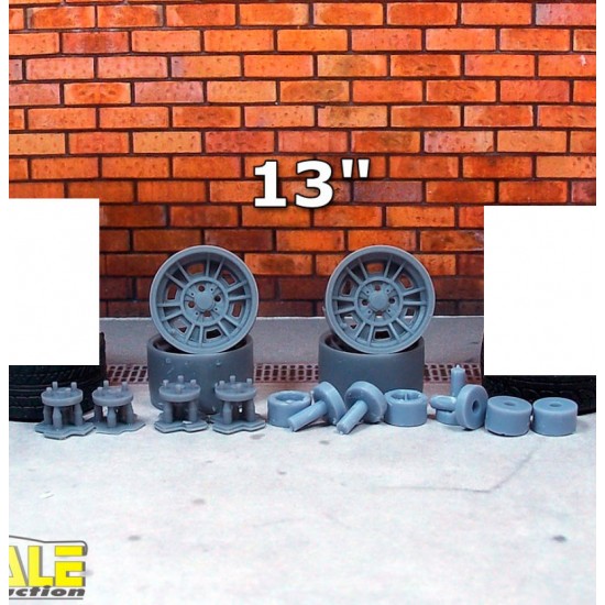1/24 13" Cromodora CD66 Wheels without Tyre