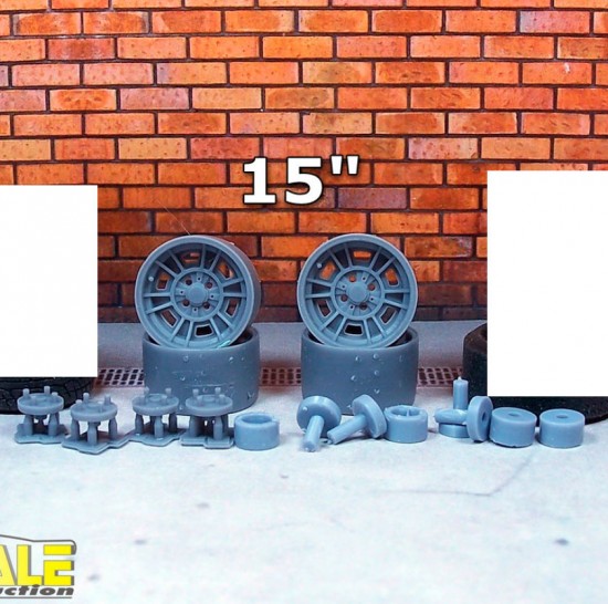 1/24 15" Cromodora CD66 Wheels without Tyre