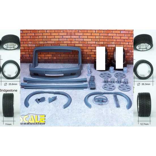 1/24 BMW 535 E34 Schnitzer S5 Silhouette with Bridgestone Tyres for Fujimi Kits
