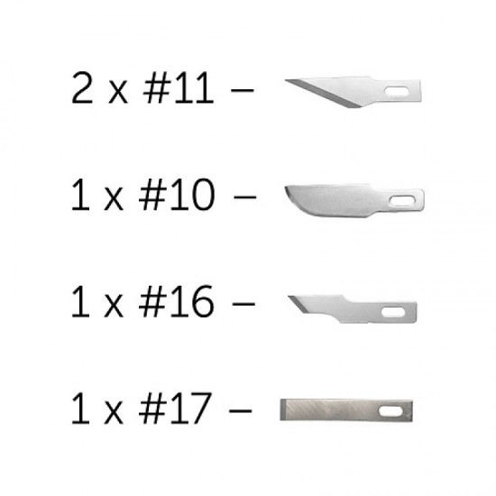 5 Assorted Blades for #1 Knife Handle