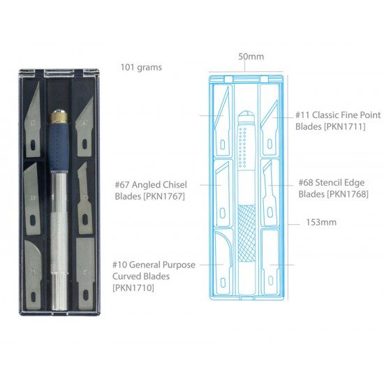 Soft Grip Craft Knife #2 Set (125mm)