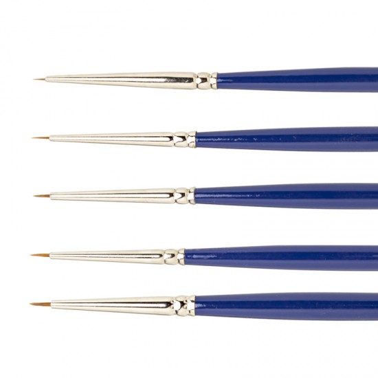 Kolinsky Sable Ultra-Fine Detail Brush Set x5 (10/0, 20/0, 30/0, 40/0, 50/0)