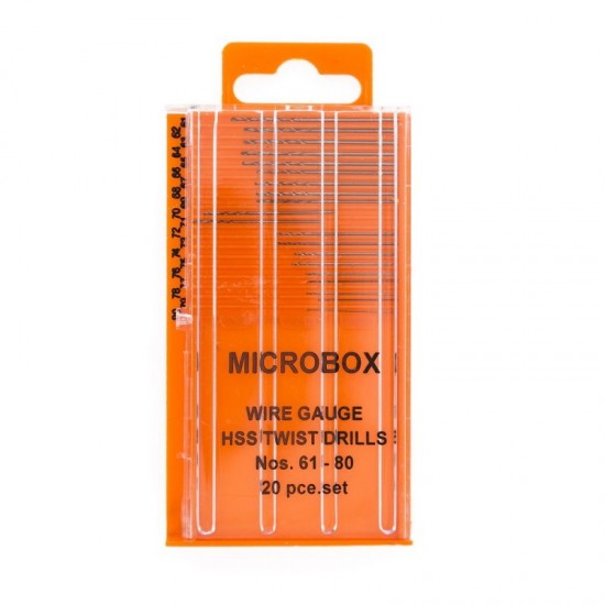 Microbox Drill Set (61 - 80mm, 20pcs)