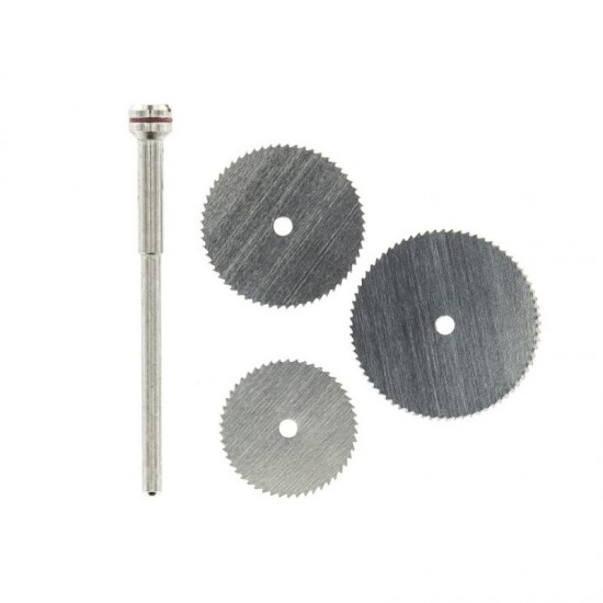 Fine Cutting Saws and Mandrel (3pcs)