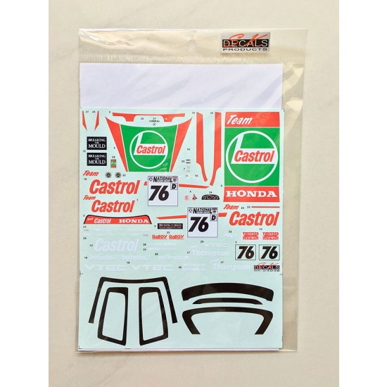 1/24 Honda Civic EG6 Castrol Decal