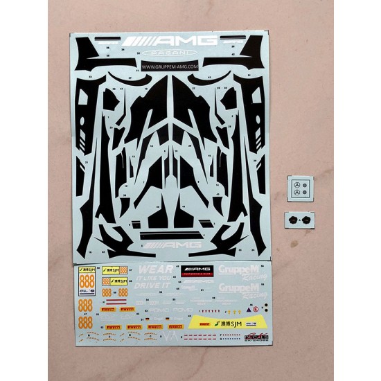 1/24 Mercedes AMG GT FIA GT Cup Macau 18 #888 Decal