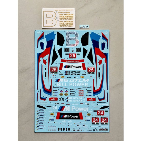 1/24 BMW M6 GTLM IMSA 17 Team RLL Decal