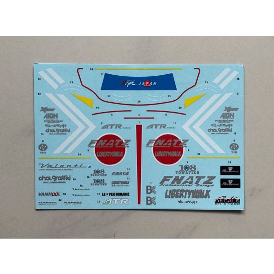 1/24 LB-WORKS NISSAN GT-R R35 Ver.2 Zero Fighter Decal