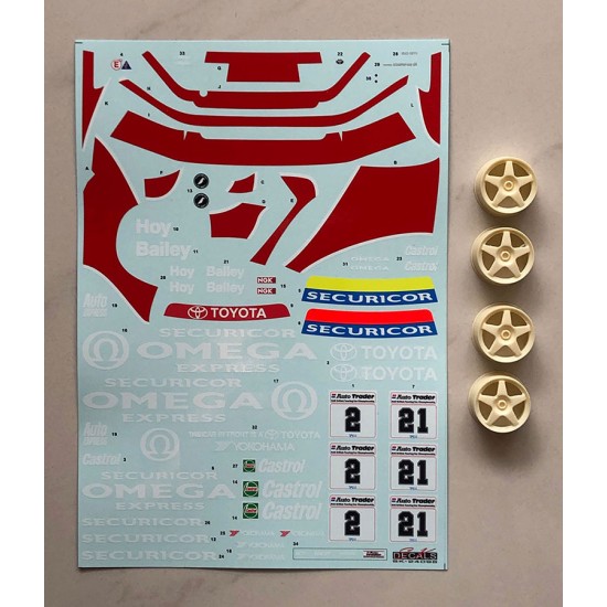1/24 Toyota Corona ST191 BTCC 93 Team Securicor Decal with Resin Wheel set
