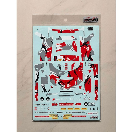 1/24 Audi R8 LMS FIA GT World Cup Macau 15 Audi Hong Kong Decal S.K ...