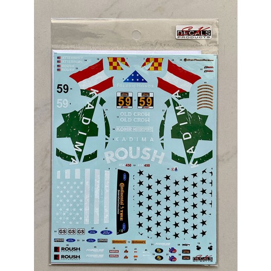 1/24 Ford Mustang GT4 Continental Tyre SC Lime Rock 2018 KohR #59 Decal