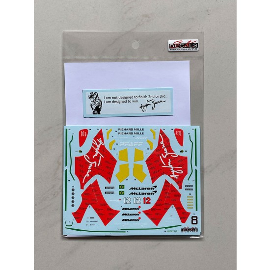 1/24 Mclaren SENNA Dress Up Decal Set Decal