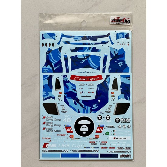 1/24 Audi R8 LMS Cup Sepang 2016 AAPE / Phoenix Racing Asia Decal