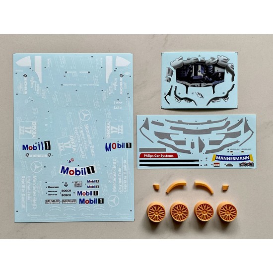 1/24 AMG Mercedes C-Class DTM 1995 Zakspeed Mercedes #17 Decal w/Resin Rim