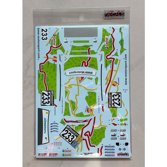 1/24 BMW 320i E46 VLN 2005 Schubert Motorsport Decal