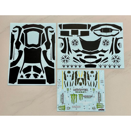 1/24 LB-WORKS Lamborghini AVENTADOR Ver.1 Monster Energy Full Carbon Decal