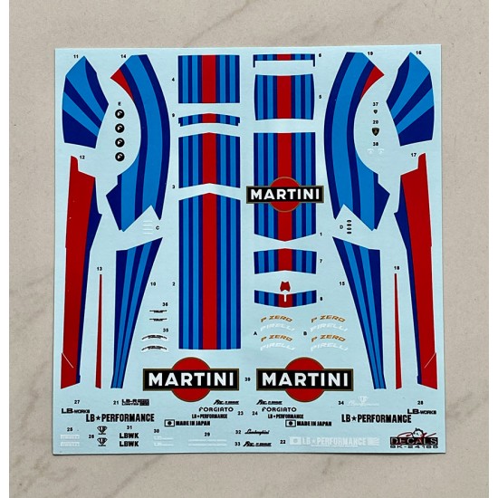1/24 LB-WORKS Lamborghini AVENTADOR Ver.1 Martini Decal