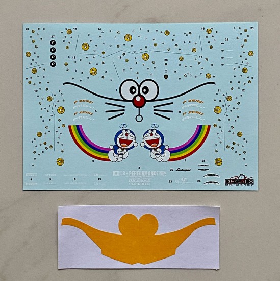 1/24 LB-WORKS Lamborghini AVENTADOR Ver.1 Doraemon Decal
