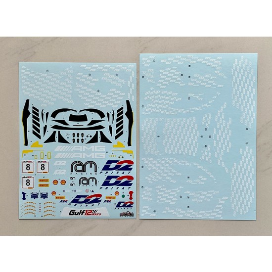 1/24 Mercedes AMG GT Evo Inter GT Challenge Gulf 12H 2022 RAM Racing Decal